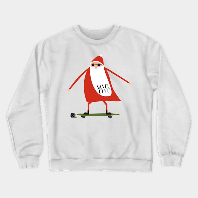 Santa Cool Crewneck Sweatshirt by FrFr